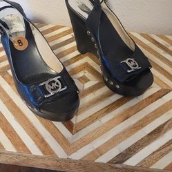 MK slingback Wedge