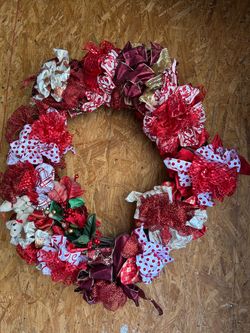 Handmade Christmas Ribbon Wreath