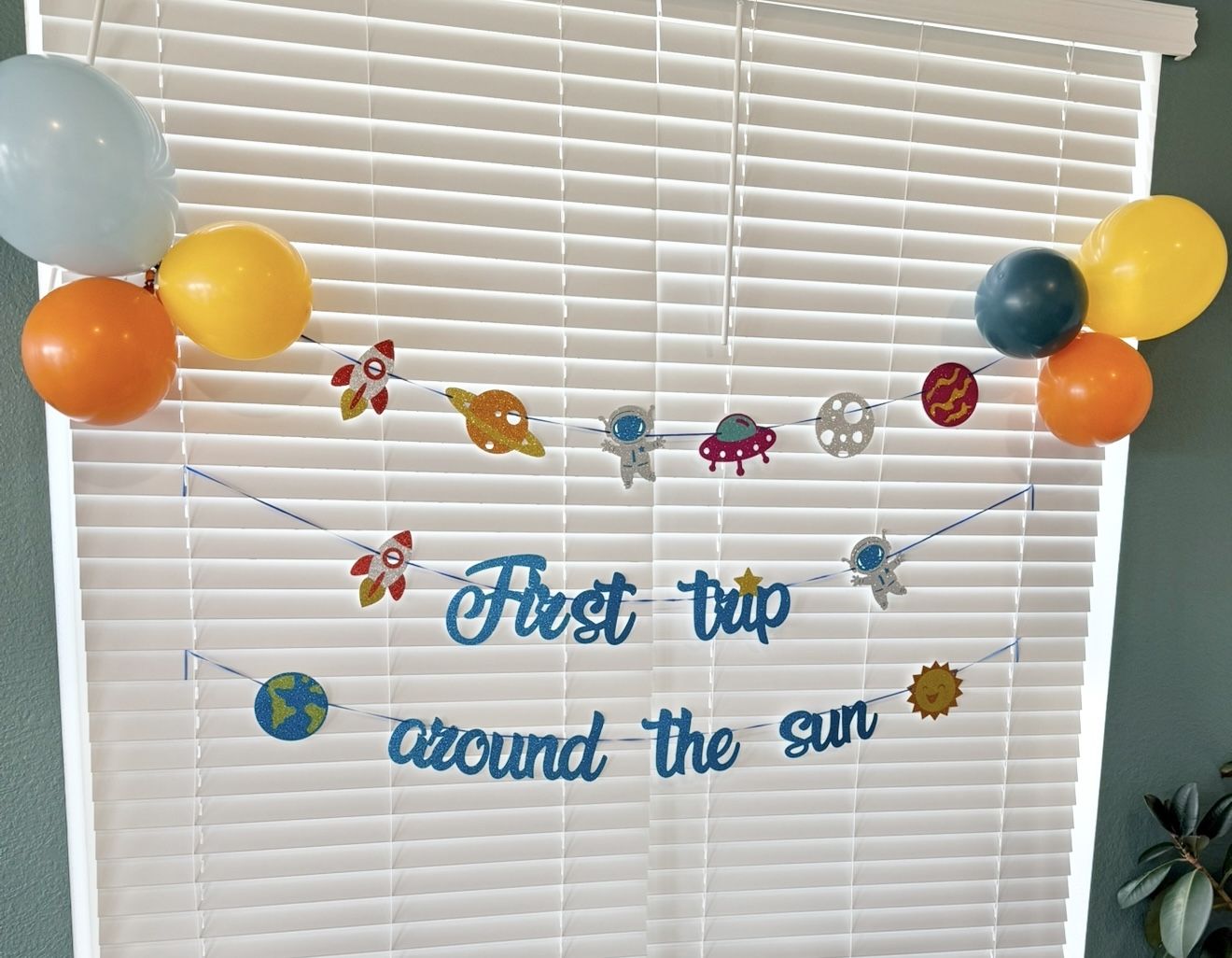 F irst Trip Around The Sun - first birthday party decorations