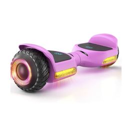 Gyroor Self Balancing Scooter New G13 All Terrain Balancing Scooter w/ LED Lights - Pink