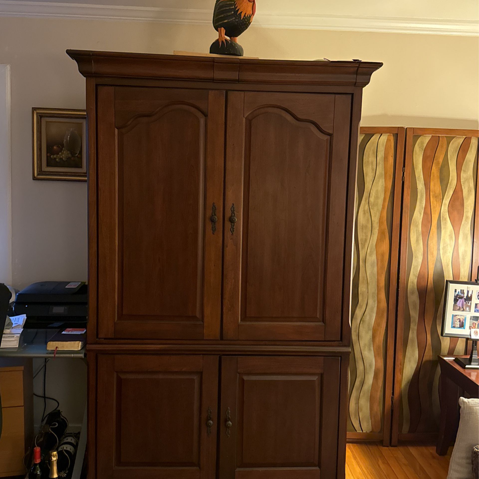 Lowered Price Again! Cherry Wood Armoire tV Cabinet - $125.00