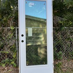 Impact Hurricane Door 32”x 80” LowE 