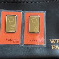 4x 1oz Gold Bar Rand Refinery & Valcambi sealed in assay with matching serial number silver platinum