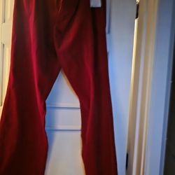 Chaps Corduroy Rich Red Chaps Pants