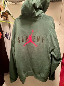 Supreme x Jordan Hoodie Green