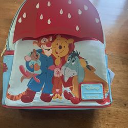 Loungefly Disney Winnie Pooh Rainy Day Mini Backpack 