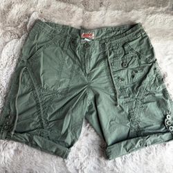 The Vintage Lace Up Cargo Y2K Shorts 🦎 by NoBo; Size 11