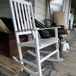 White Rocking Chair $25