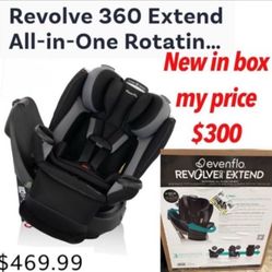 New in seald box REVOLVE360 EXTEND ALL-IN-ONE ROTATING CAR SEAT 🚨$300 firm no lower cash only pick up only east Palmdale.
