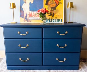 6 Drawer Dresser, Navy