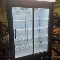 Fricool 48 Cubic Feet Glass Door Commercial Merchandiser Cooler Refrigerator