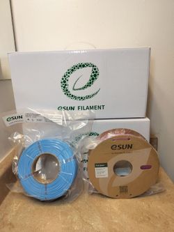 8KG Bulk eSUN PLA Basic 3D Printer Filament 1.75mm (2 Boxes: Pink & Light Blue)