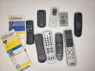 Mixed Remote Control Lot Sony Philips GE Swann Universal Remotes 9pc Bundle