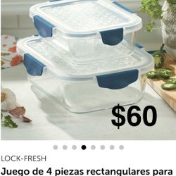Princes House Juego De 4 Pcs. Rectangulares Para Guardar