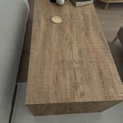 Modern Natural Wood Coffee Table