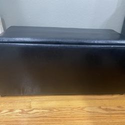 Small Black Ottoman 