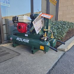 Rolair Twin Tank Gas Compressor 9.3CFM W/Honda Gx160