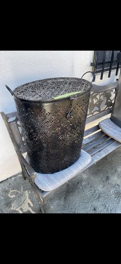 Excellent Condition Metal And Plastic Laundry Hampers