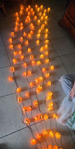 Halloween Pumpkin Lights Vintage