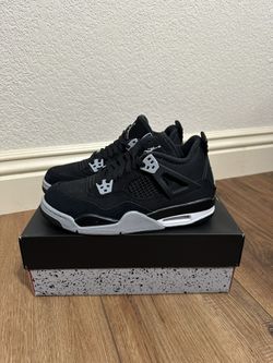 Air Jordan 4 Black Canvas GS 7Y 