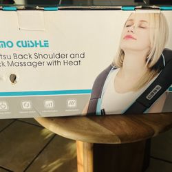 Shiatsu Neck and Back Massager with Heat, Gift for Men, Women, Mom or Dad, Deep Kneading Massage for Neck, Back, Shoulders, Waist, Legs, Feet and Musc