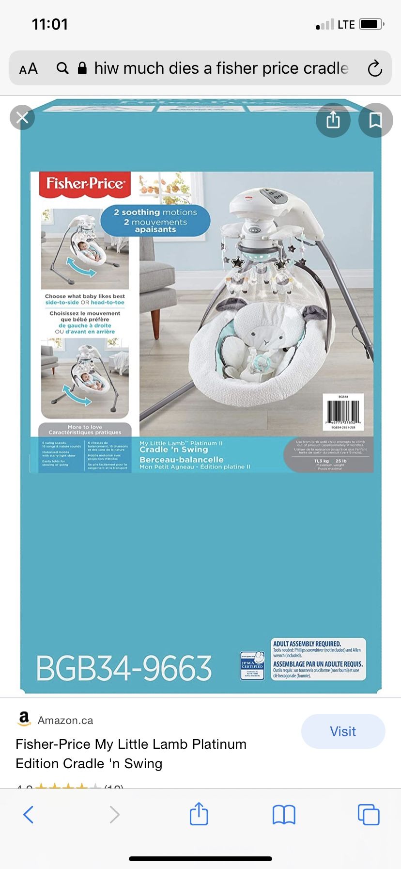 Fisher Price Baby Swing