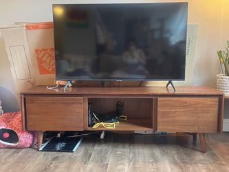 Article Seno Solid Walnut Low Media Stand