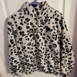 Leopard Volcom zip up