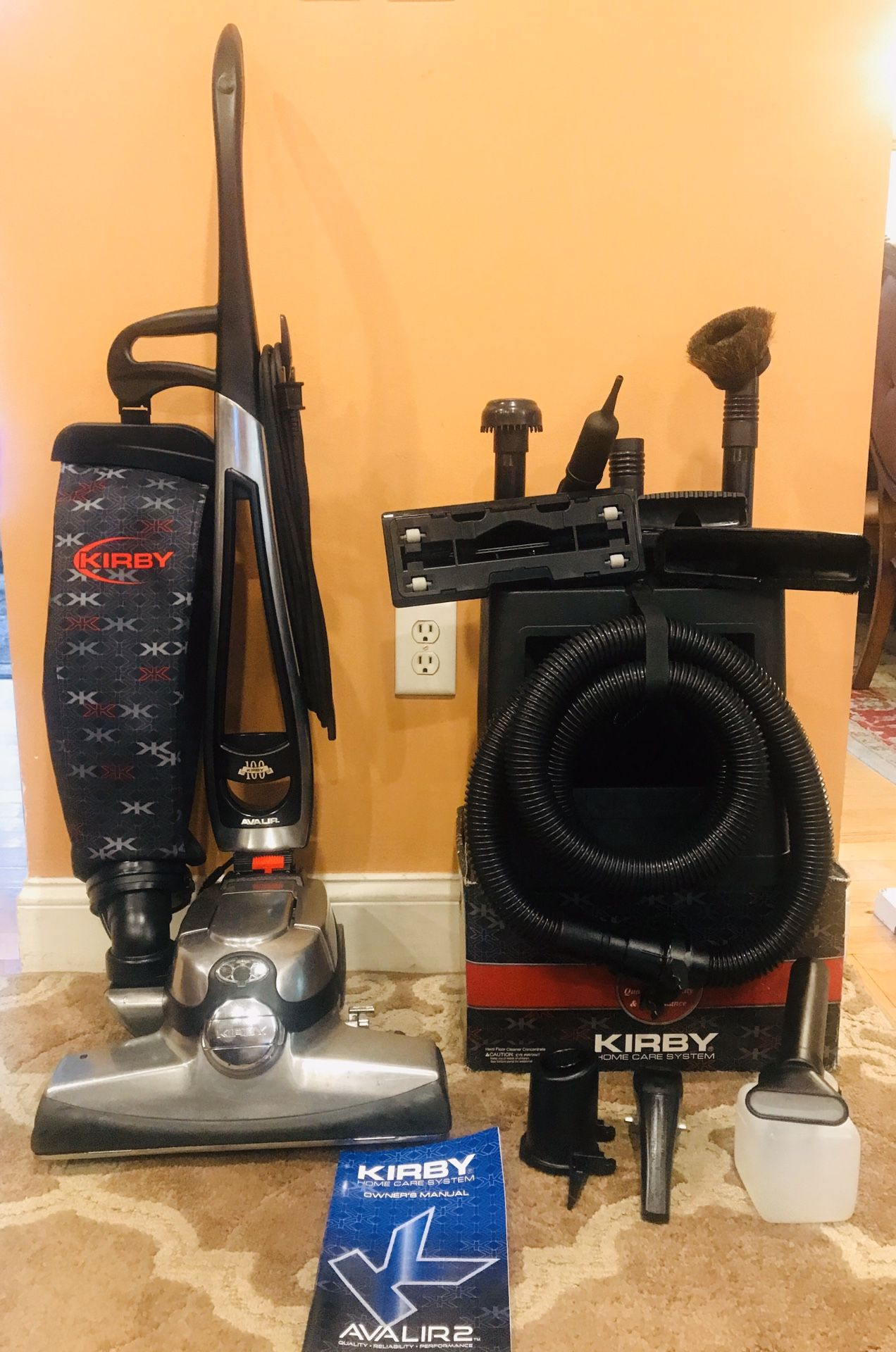 Kirby Avalir Vacuum Cleaner W/Attachments & Shampooer