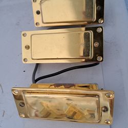 Set Of 3 Gold Solid Covered Mini Humbuckers 