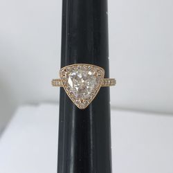 18k Rose Gold 2.52ctw Gia Certified Diamond Ring