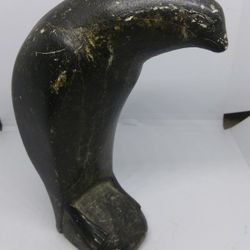 VINTAGE CARVED STONE PENGUIN