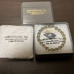 Brand new handmade Swarovski crystal stretch bracelet.