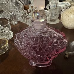 Pink Crystal Vintage Perfume Bottle