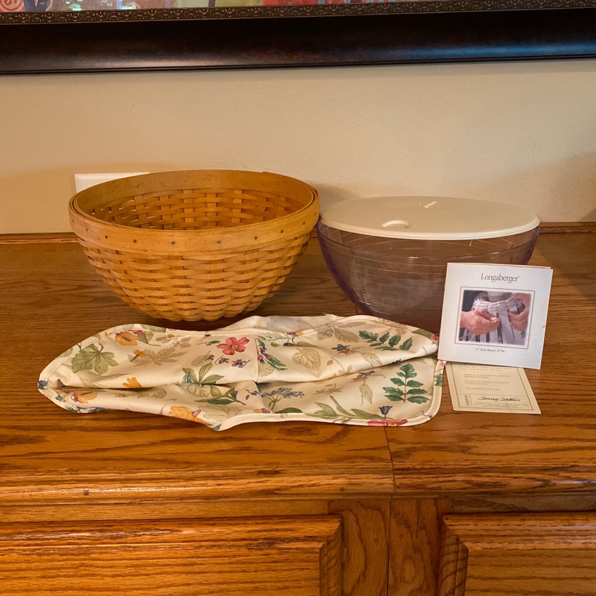 Longaberger 11in Bowl Basket 