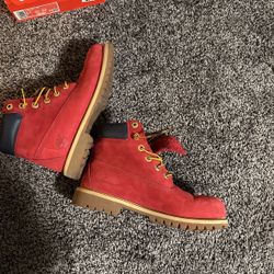Red Timberland Boot