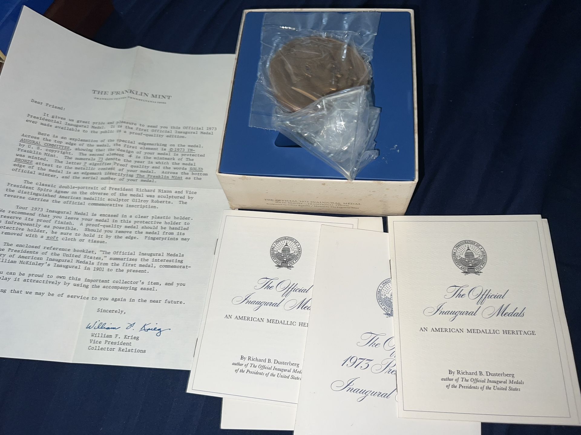 The Official 1973 Presidential Inaugural Medal