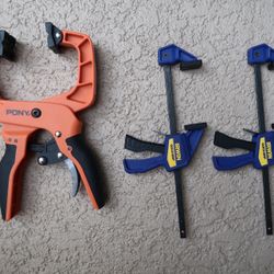 Pony Hand Clamp & Irwin Mini Quick-Grips Vises