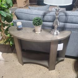 Half Moon Solid Wood Console Table (New)