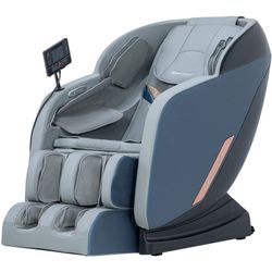 BestMassage Full Body Zero Gravity Shiatsu Massage Chair w/ Bluetooth Heat Foot Roller Air Massage Grey FREE LOCAL DELIVERY
