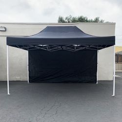 New in box $145 Heavy-Duty Canopy 10x15 FT with (1) Sidewall, Ez Popup Outdoor Party Tent (2 colors) 