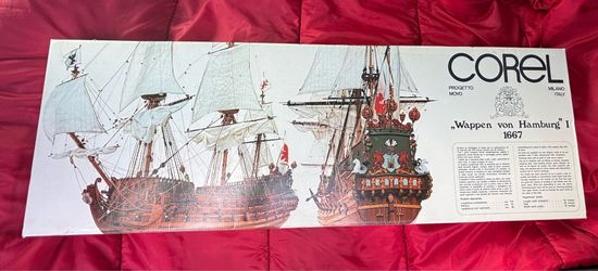 COREL 1/40 WAPPEN VON HAMBURG I 1667  Wooden Model Ship Kit **NEW**