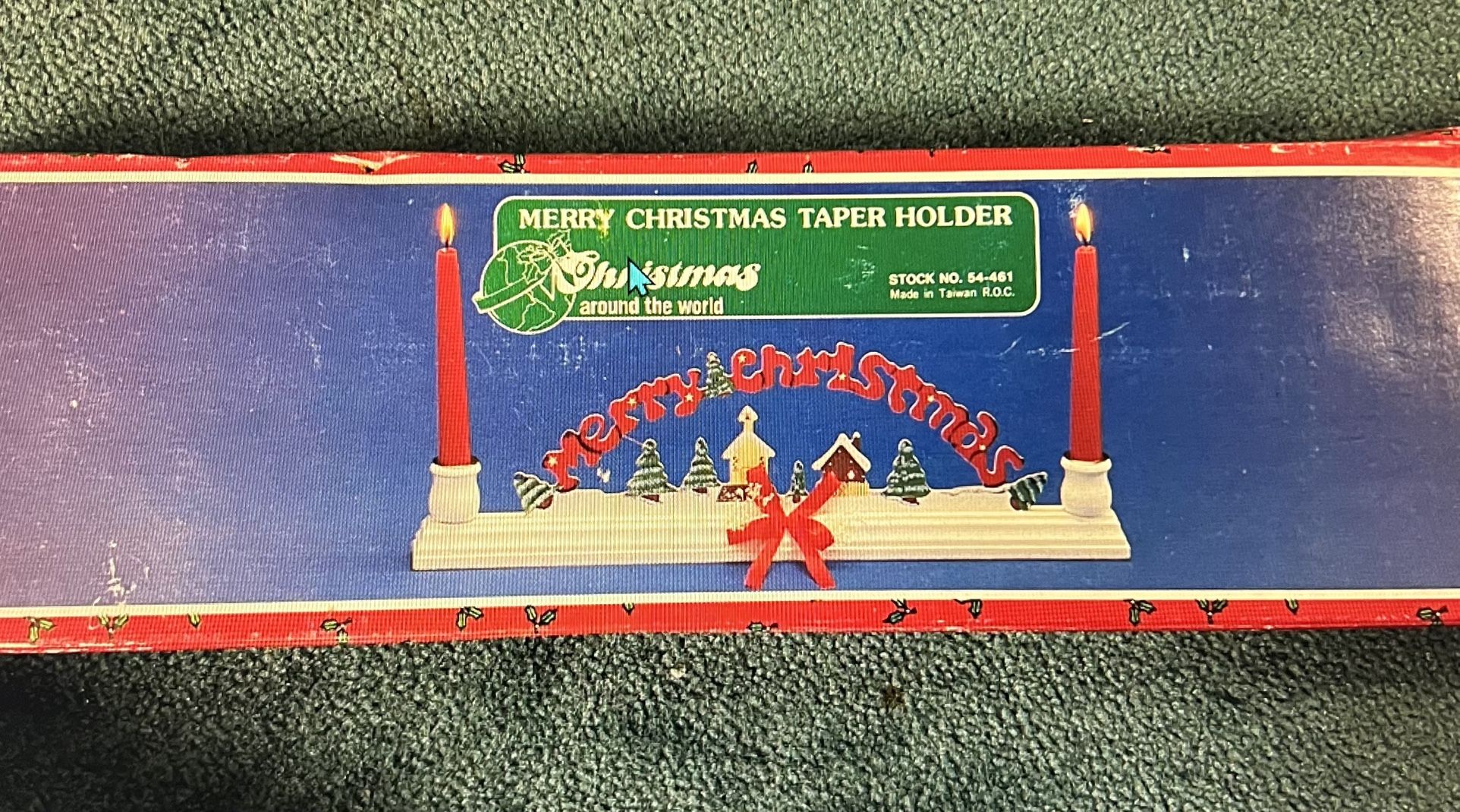 Merry Christmas Taper Holder Christmas Around The World