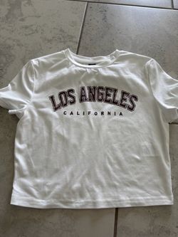 Los Angeles California Graphic Crop Tee