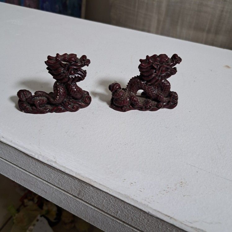 Blazing Red Dragon Figurines