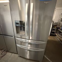 Whirlpool 4 Door Stainless Steel Refrigerator 