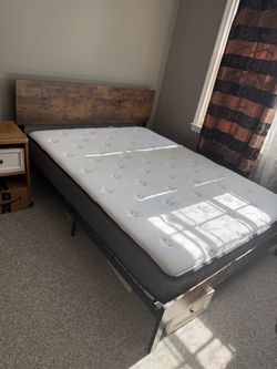 Queen Rustic Wood Bed Frame