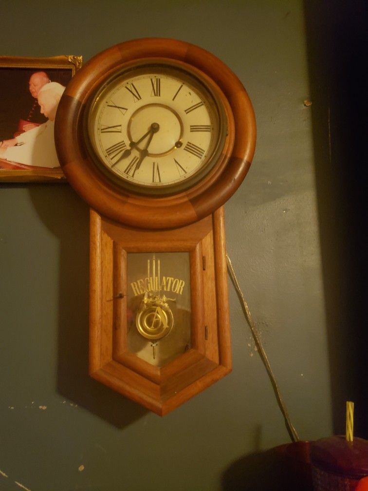 Antique Regulator Wall Clock