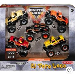 Monster Jam Evolution Edition El Toro Loco 5pk Toys . Juegos De