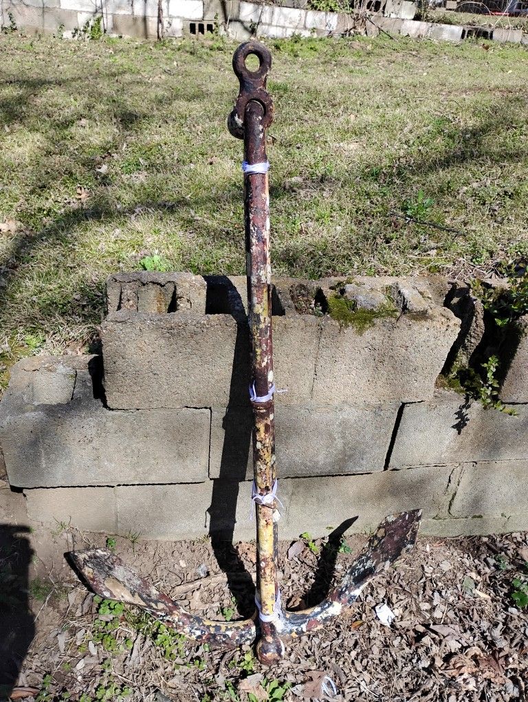 REDUCED! ANTIQUE BIG,HEAVY NAVY ANKER